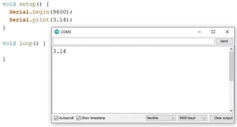 Serial.print for floating numbers .